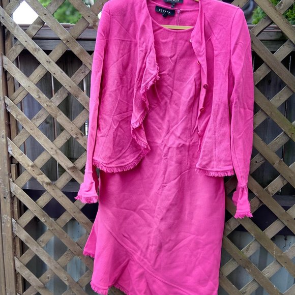 Vintage Escada Pink Skirt and Blazer - Picture 2 of 3